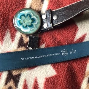 Vera Pelle leather belt & buckle